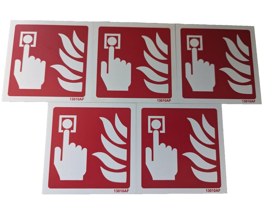 Fire Alarm Call Point Signs x5