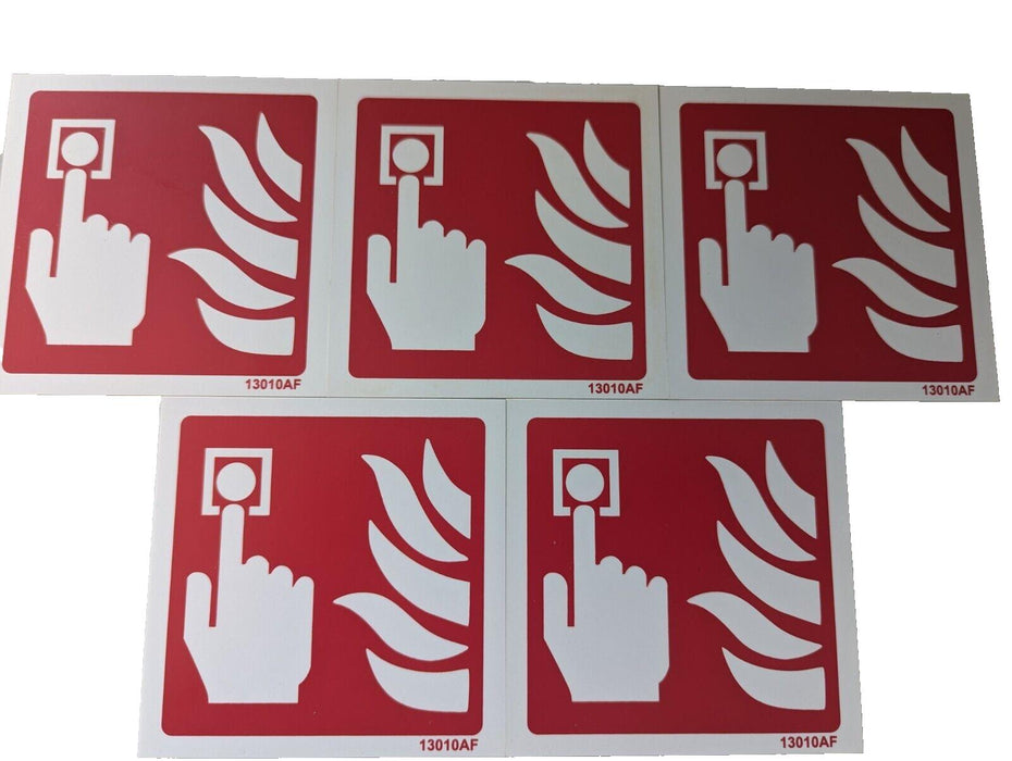 Fire Alarm Call Point Signs x5