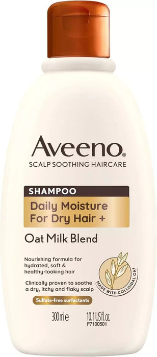 Hydrating Oat Milk Shampoo 300ml - Scalp Soothing for Dry Hair, Nourishing Care