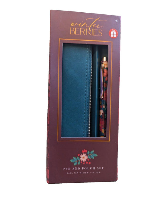 Winter Berries Pen & Pouch Set