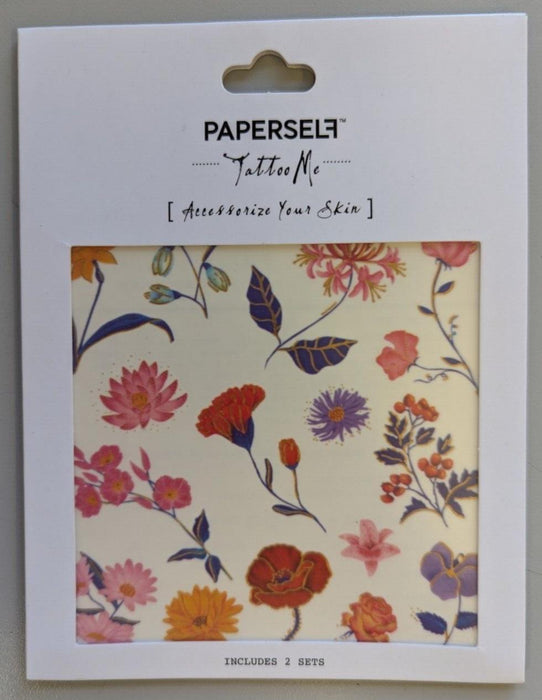 Paperself LITTLE GARDEN TEMPORARY TATTOO -Month Flowers