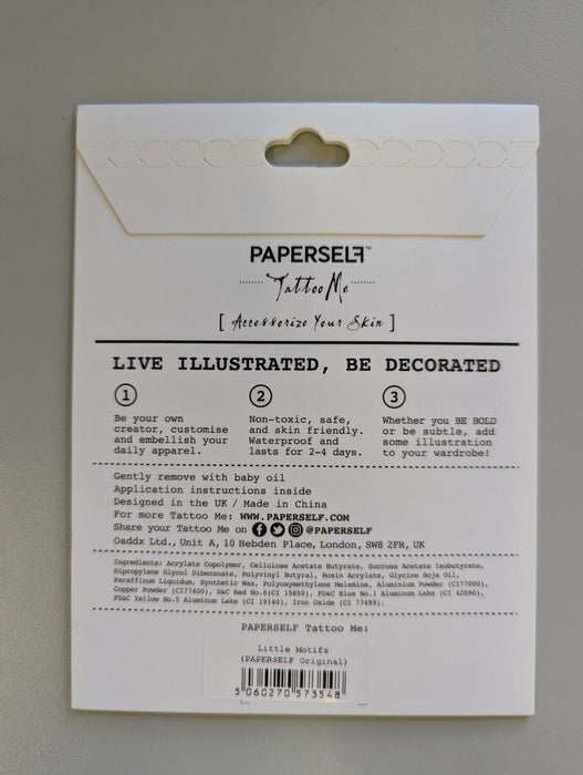 Paperself LITTLE GARDEN TEMPORARY TATTOO - Little Motifs