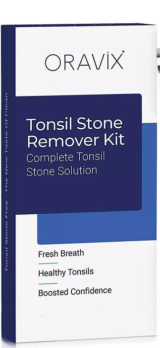 ORAVIX Tonsil Stone Remover Kit with 3 Spouts Syringe and Tongue Scraper Tonsil