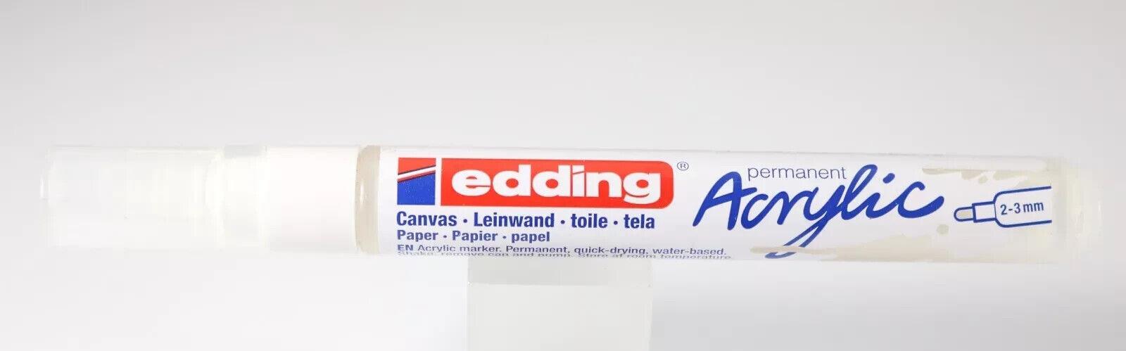 Edding Permament Acrylic Traffic White Marker