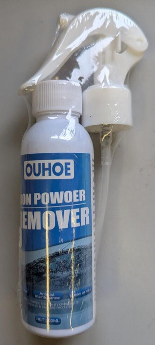 OUHOE Car Iron Power Rust Remover Spray Metal Surface Chrome Paint Spray Cleaner