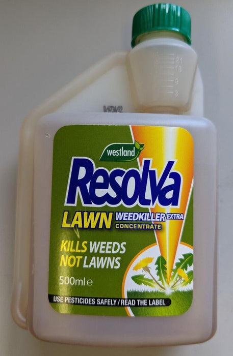 Westland Resolva Lawn Weedkiller Extra Concentrate 500ml, For All Grasses