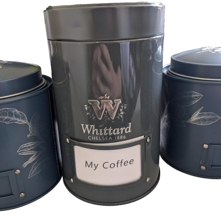 Whittard Chelsea 1886 Empty Coffee and Teabag Containers