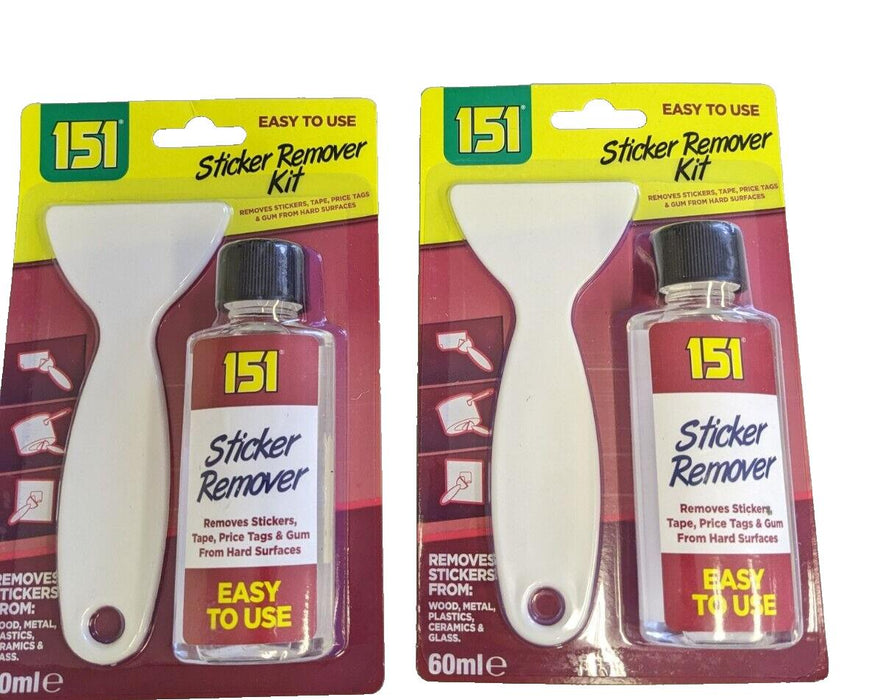 2x  151 Sticker Remover Kit - 60ml