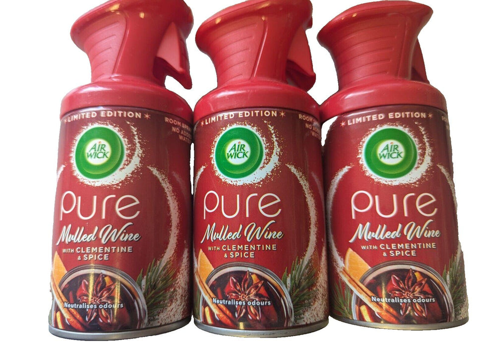 Air Wick Pure Air Freshener 250ml Mulled Wine 3 Pack