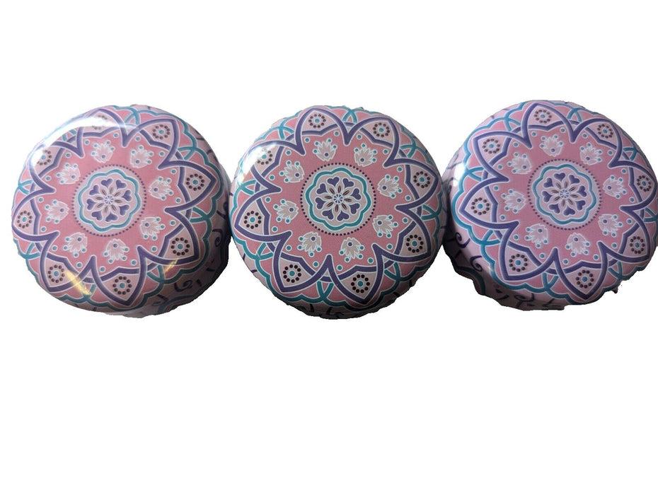 Lavender Candles Pink Mandala X3