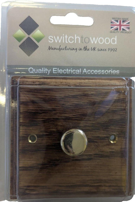 Light Switch Dimmable Wooden Finish