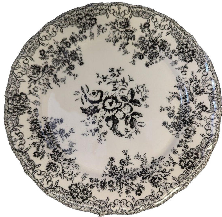 4x Zara Home Floral Earthenware Dinner Plate