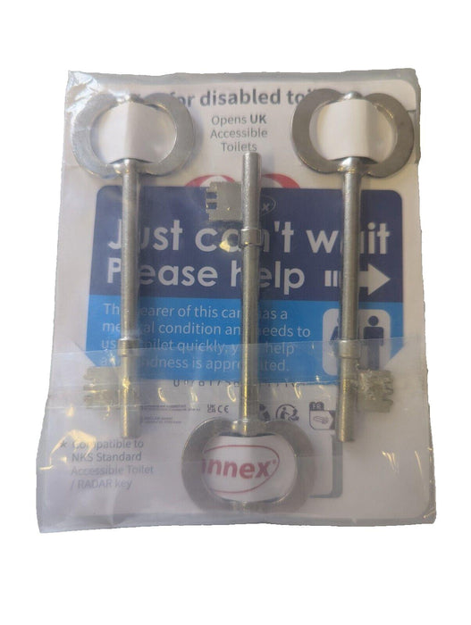 Key For Disabled Toilets UK Pack of 3