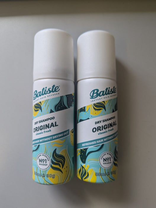 Batiste Original Classic Fresh Dry Shampoo 50ml x2