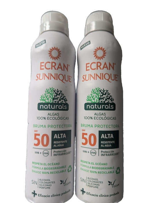 Ecran sunnique 50 spf 250ml x2