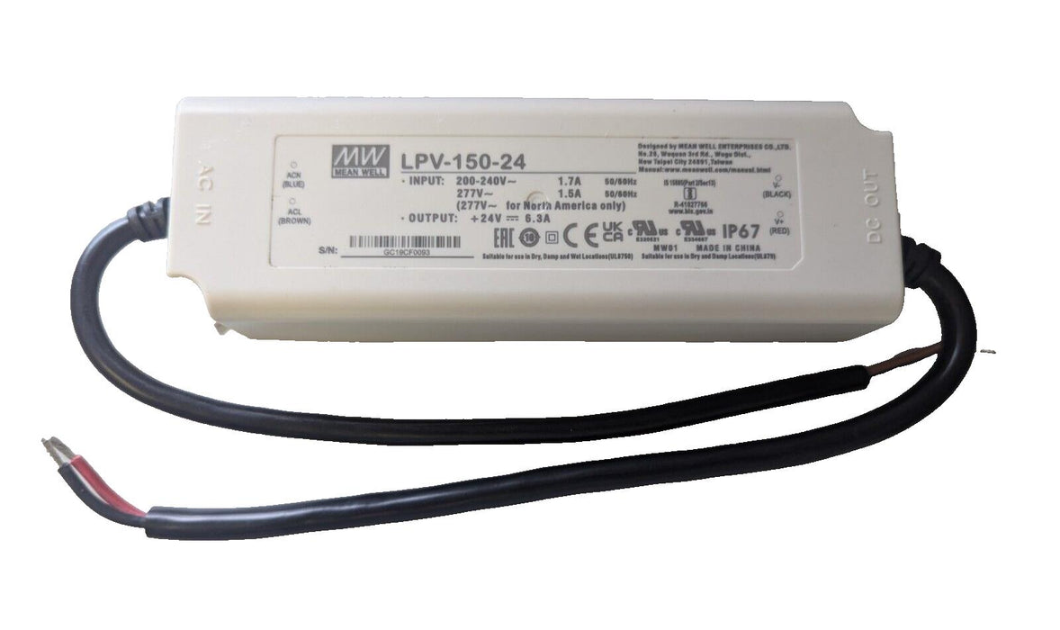 Mean Well LPV-150-24 150W 24V 6.3A LED Power Supply