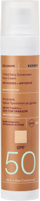 Korres Red Grape Tinted Face Sunscreen SPF50