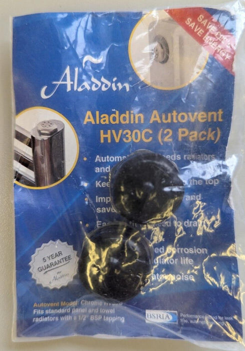 Aladdin Autovents 2 Pack Fully Automatic Radiator De-Aeration Valve