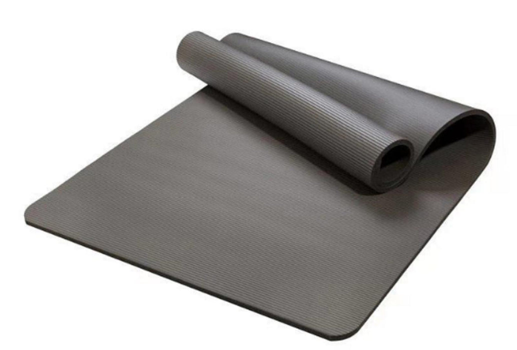 High-Density NBR Exercise Mat - Non-Slip and Shock-Absorbing Dark gray 183*61cm