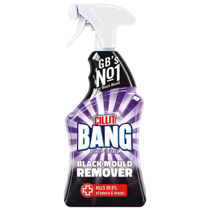 Cillit Bang Power Cleaner Black Mould Remover Spray 750ml x3