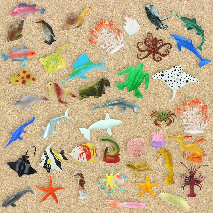 50 Sea Animal Figures Toys for Kids