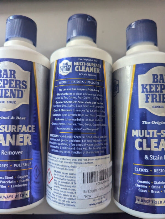 Bar Keepers Friend Stain Remover & Multi Surface Cleaner 250g x7