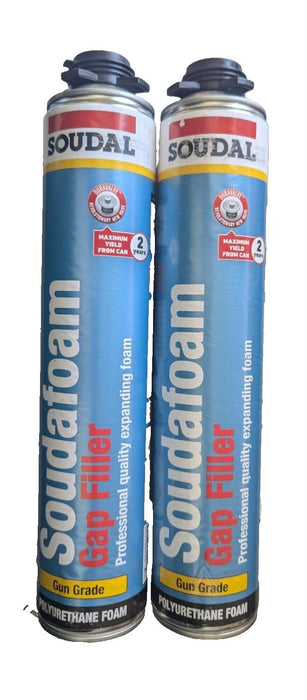 Soudal Soudafoam Gap Filler, Gun Grade, 750ml x 2