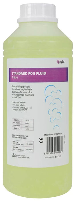 QTX Non Toxic Fog Fluid For Smoke Machines 1 Litre