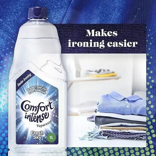 Comfort Intense Vaporesse Ironing Water Fresh Sky 1 Litre x 4