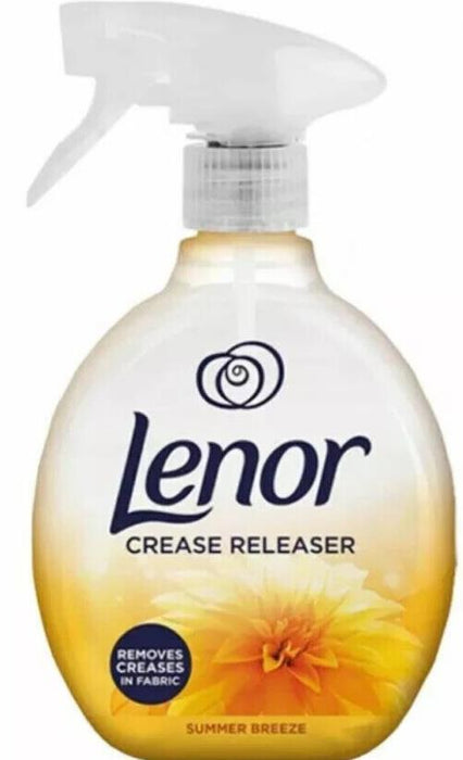 LENOR CREASE RELEASER SPRAY SUMMER BREEZE FRAGRANCE REMOVE CREASES 500ML