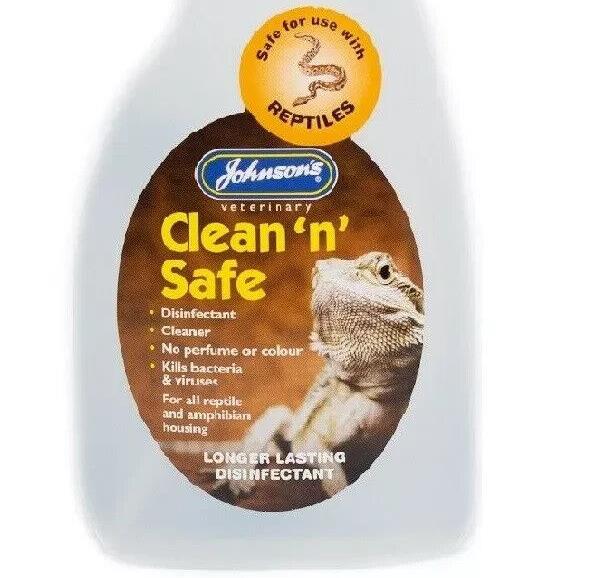 Johnsons Clean N Safe Vivarium Reptile 500Ml - Amphibian Disinfectant