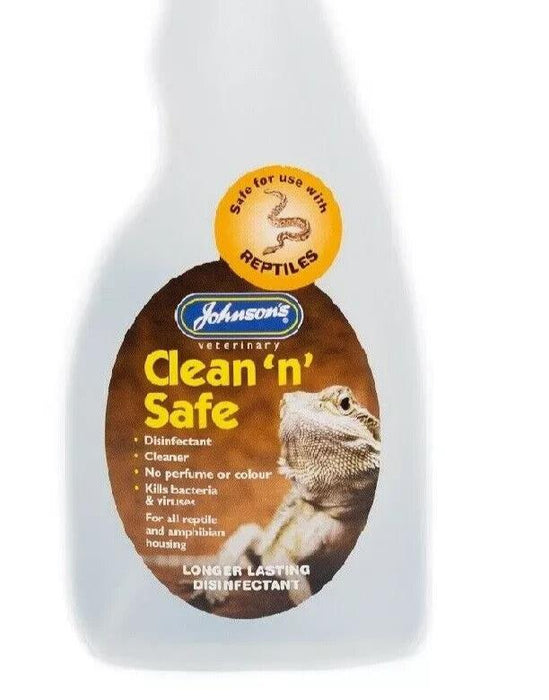 Johnsons Clean N Safe Vivarium Reptile 500Ml - Amphibian Disinfectant