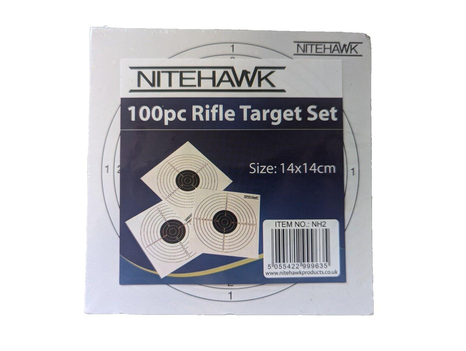 Nitehawk 100pc 14cm Air Rifle/Airsoft Pistol Shooting Practice Card Targets