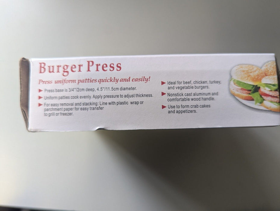 Burger Press    2cm Deep / 11cm Diameter