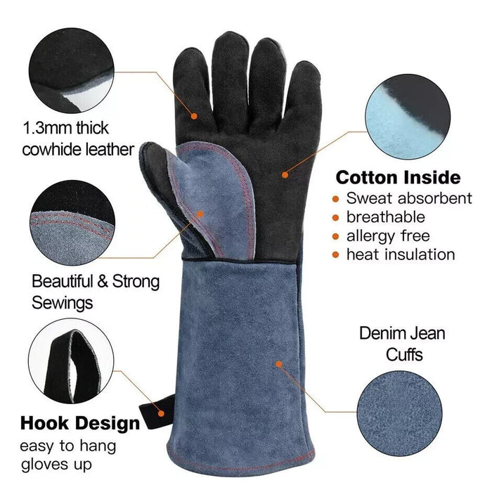 HITBOX Extreme Heat & Fire Resistant Gloves with Kevlar Stitching