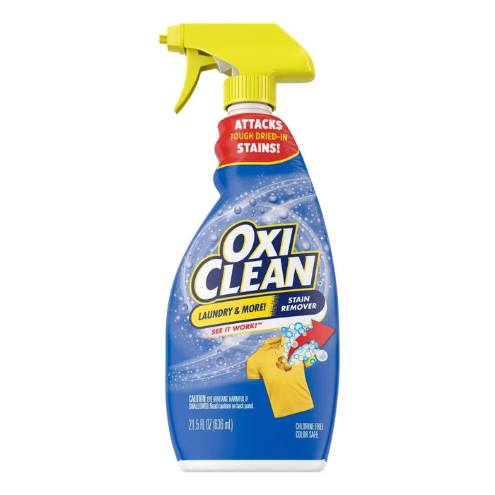 OxiClean Laundry Stain Remover Spray, 636 ml (21.5oz) Spot Stain Clothes Remover