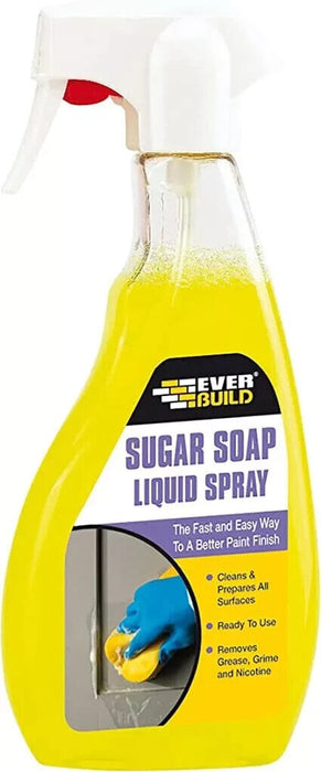 Sugar Soap 500ml Liquid Spray for all surfaces ready to use Everbuild