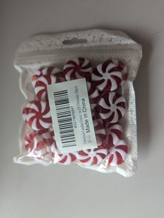 Christmas Red & White Counters Decor 30pcs