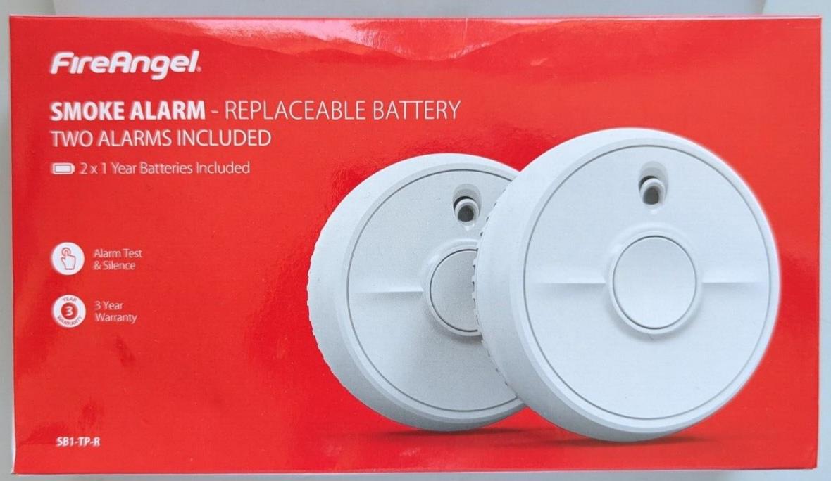 2x FireAngel SB1-TP-R Smoke Alarms