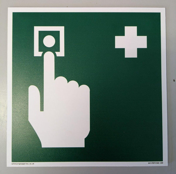 Safe Condition First Aid Call Point sign 200mm x 200mm x 1mm PVC