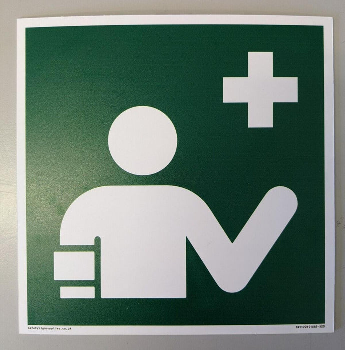 Safe Condition First Aid Responder sign 200mm x 200mm x 1mm PVC