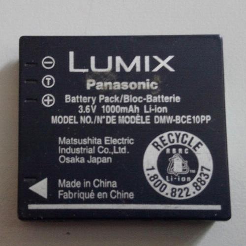Used Lumix Battery for Panasonic DMW-BCE10PP 1000mAh