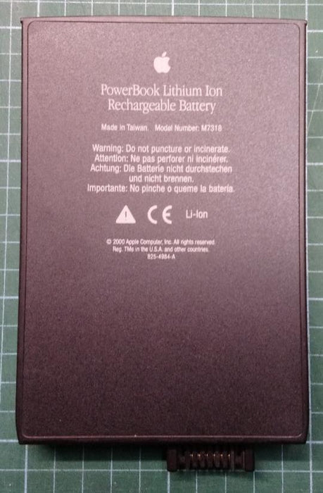 Used Apple Macintosh PowerBook G3 Battery M7318