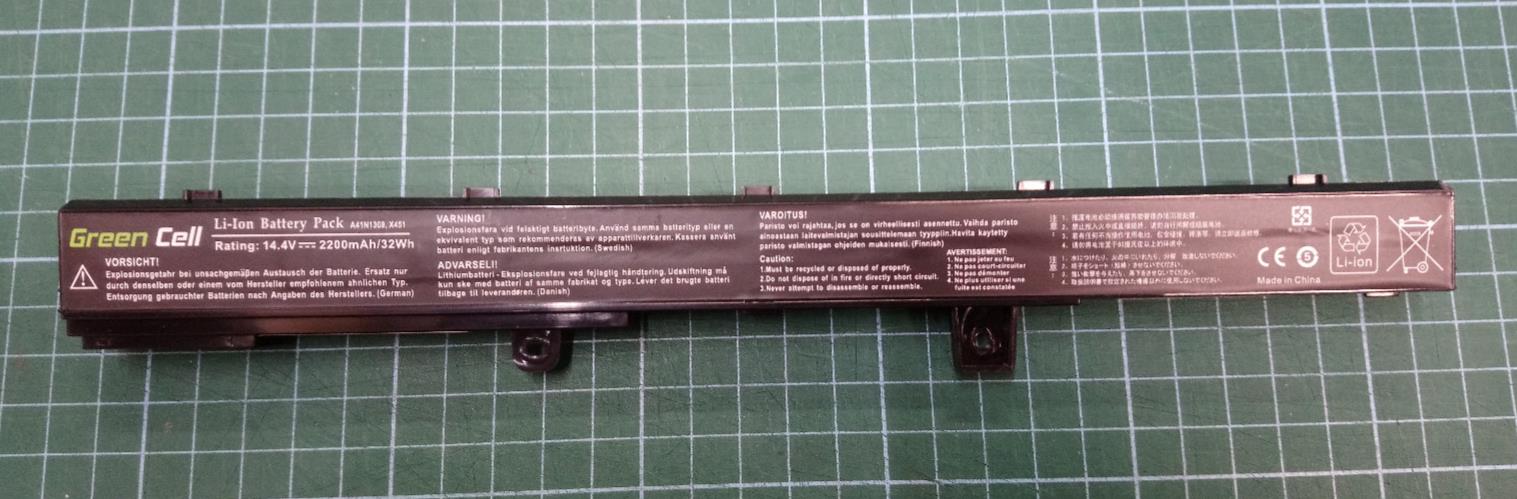 Unbranded Battery for Asus X451, A31N1319, A41N1308 2200mAh