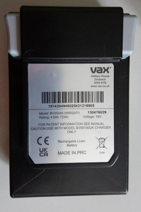 Vax OnePWR Vacuum Cleaner Battery 4000mAH