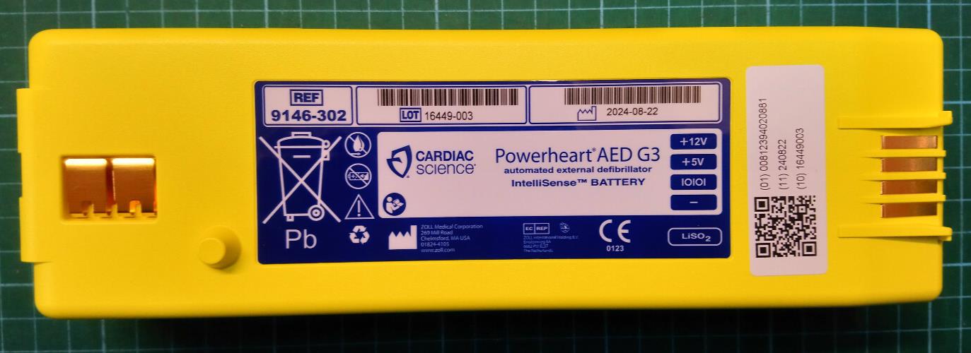 Cardiac Science Powerheart AED G3 Battery 9146-302