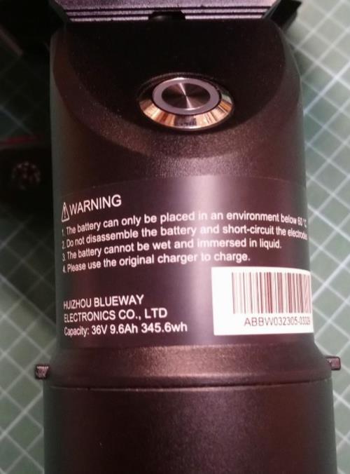 B36102_S 36V 9.4Ah Pingan Bicycle seat Battery Unit New - No Charger