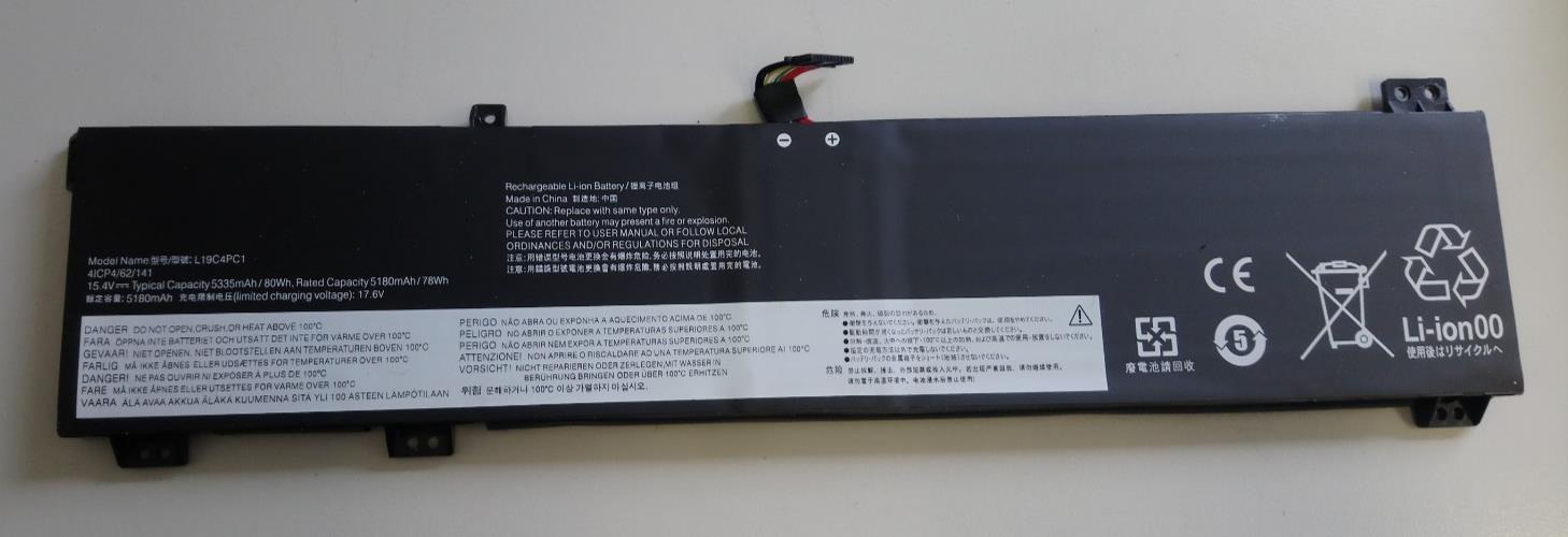 Replacement Battery LEGION 5P-15IMH05H, LEGION 7-15IMH05, L19C4PC1 5180mAh