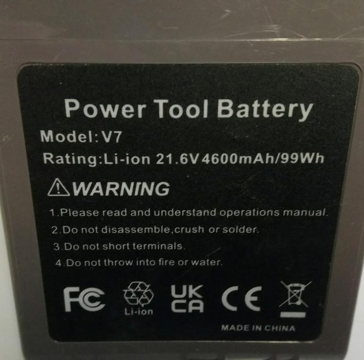 Replacement Battery for Dyson V7 21.6V 4600mAh 99Wh