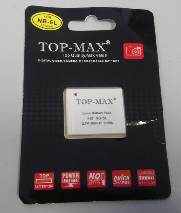 TOP-MAX Canon NB-6L Battery for Canon IXUS105 210 S95 90 SX240 510 520 530 540